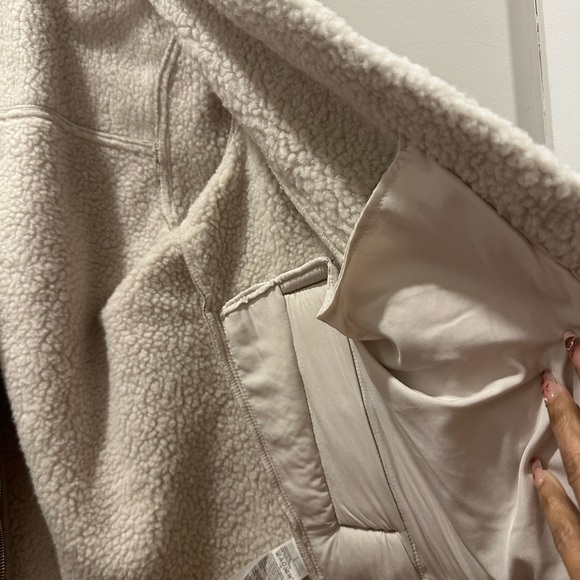 Brown and Cream Shearling Jacket - Picture 4 of 5